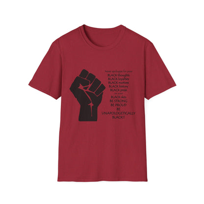 Empowerment Graphic T-Shirt: Unapologetically Black Tee, Activist Shirt, Social Justice Apparel, Inclusive Fashion, Statement Wear