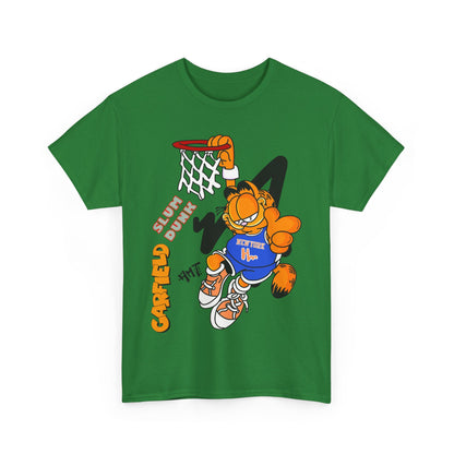 Garfield Basketball Unisex Heavy Cotton Tee - Fun Streetwear for Cat Lovers