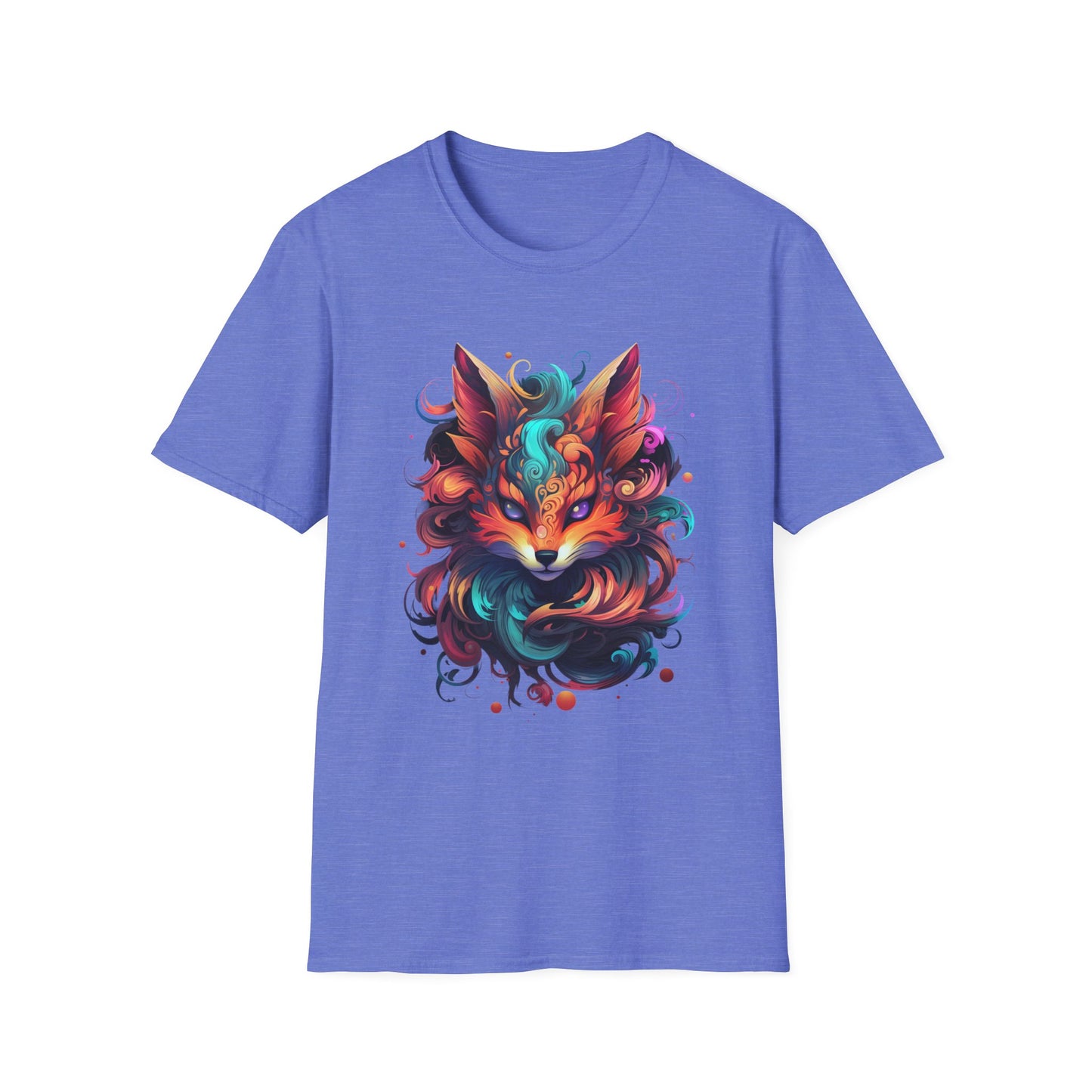 Colorful Fox Illustration Unisex T-Shirt - Vibrant Art Tee