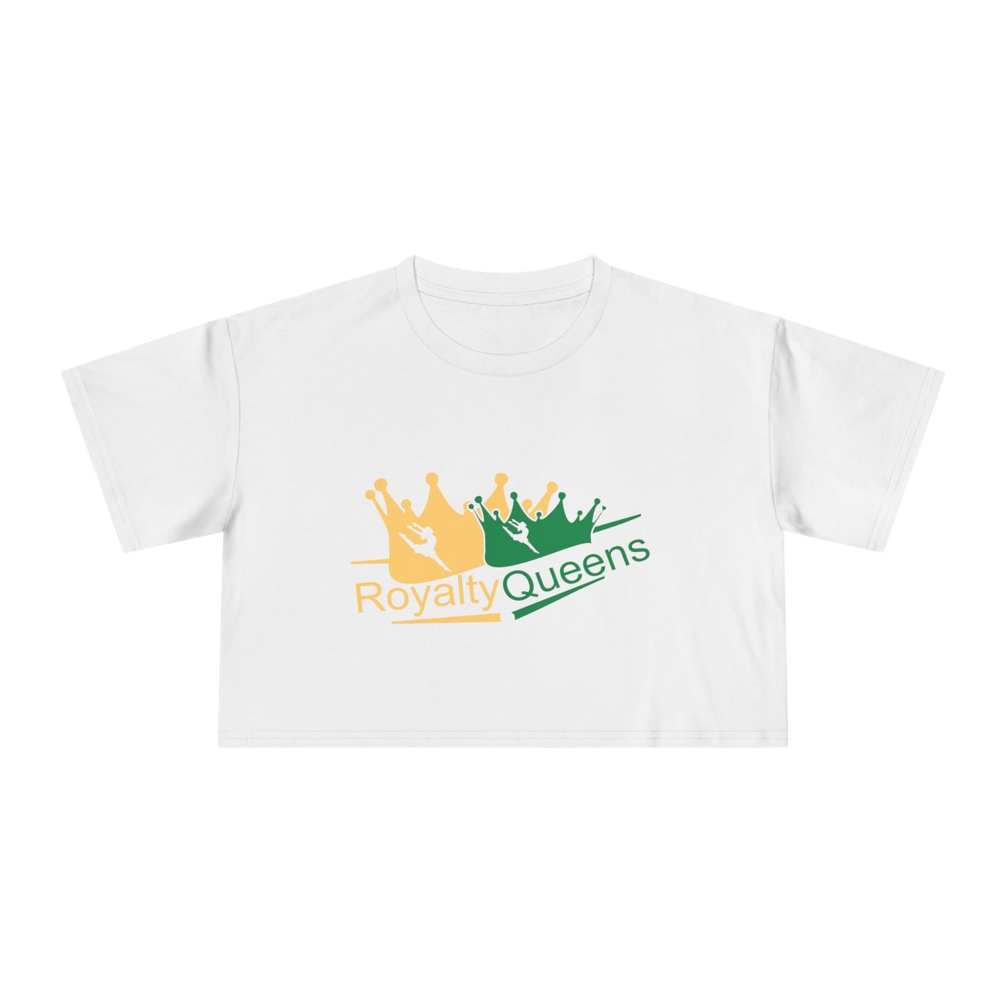 Royalty Queens Women's Crop Tee - Fun Summer Top, Gift for Her, Party Outfit, Festival Fashion, Queen Theme Apparel