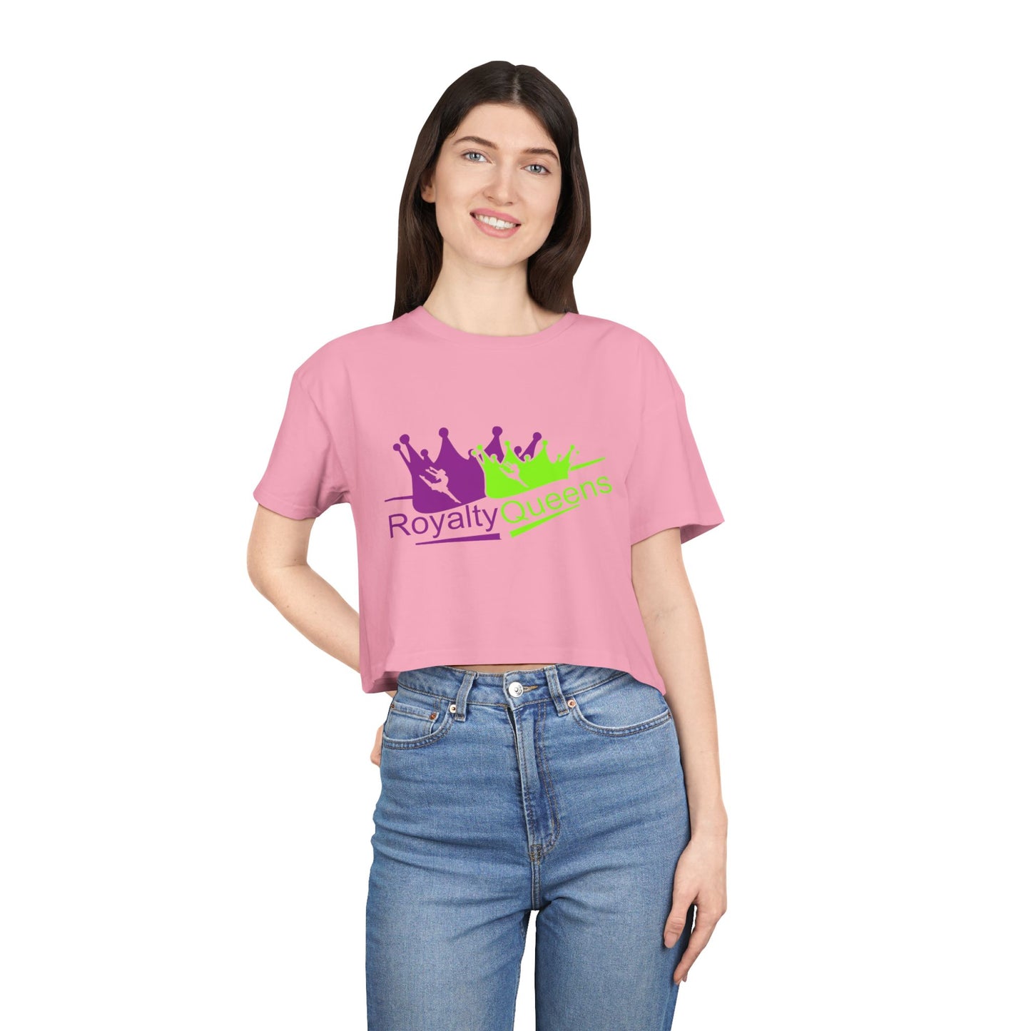 Royalty Queens Graphic Women's Crop Tee, Trendy Top, Gift for Her, Summer Outfit, Casual Wear, Birthday Gift