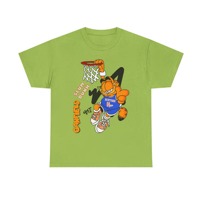 Garfield Basketball Unisex Heavy Cotton Tee - Fun Streetwear for Cat Lovers
