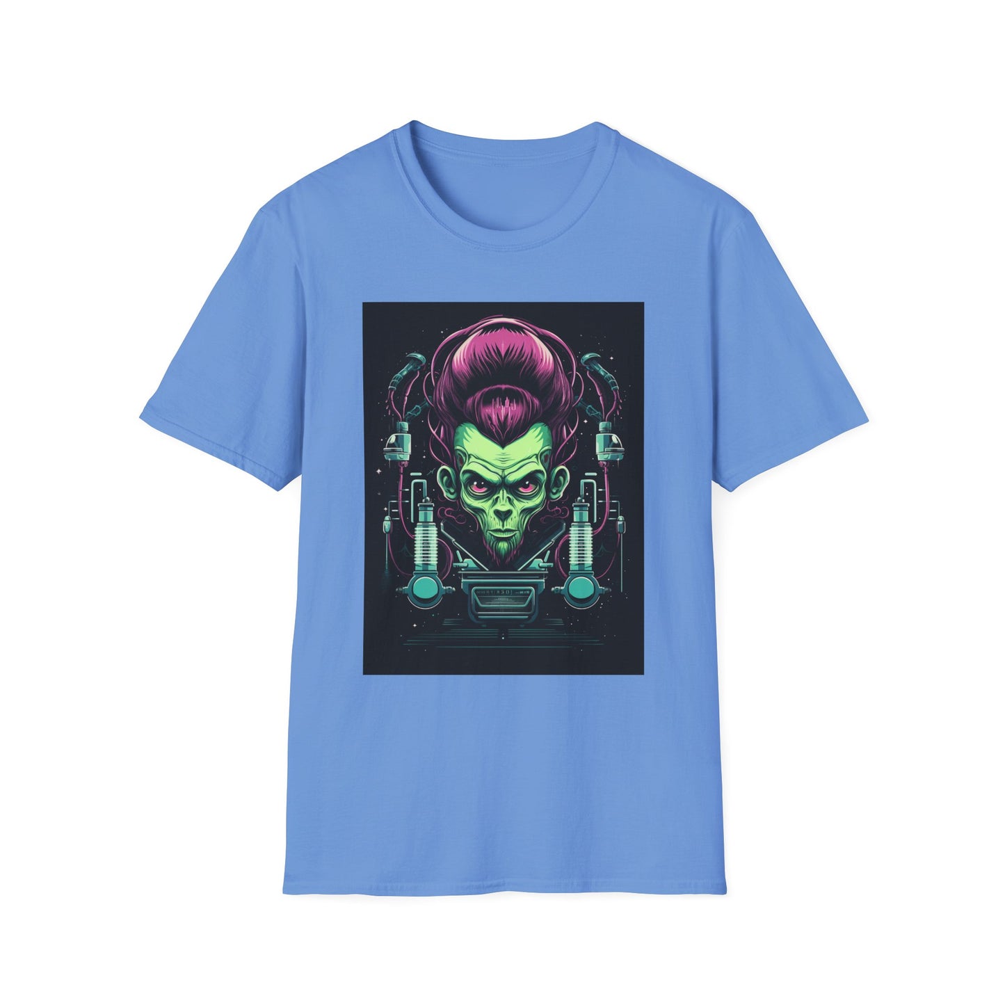 Cosmic Sci-Fi Graphic T-Shirt - Unisex Softstyle