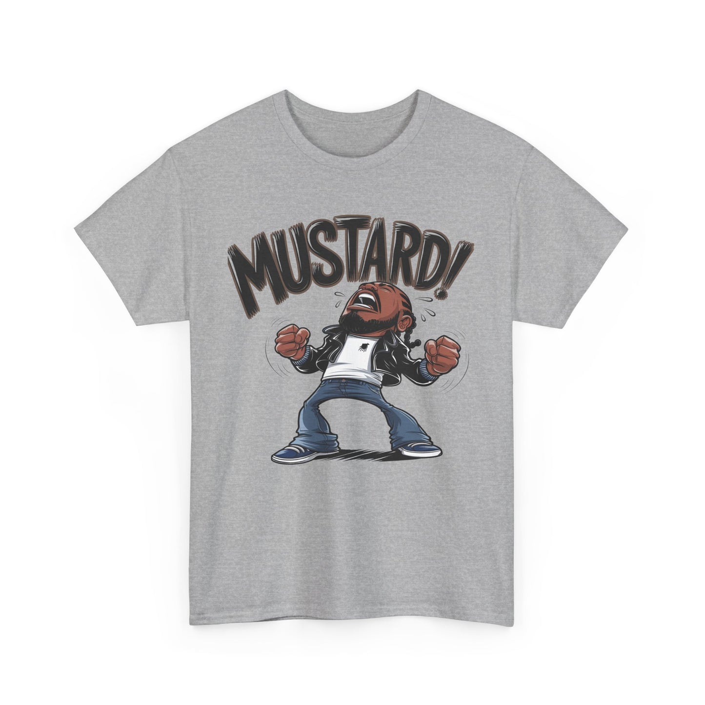 Mustard! Graphic Unisex Heavy Cotton Tee - Fun Casual Streetwear T-Shirt