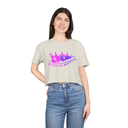 Royalty Queens Women's Crop Tee - Stylish Black Girl Magic Shirt, Trendy Summer Top, Gift for Her, Queens Day Celebration, Empowerment [...]