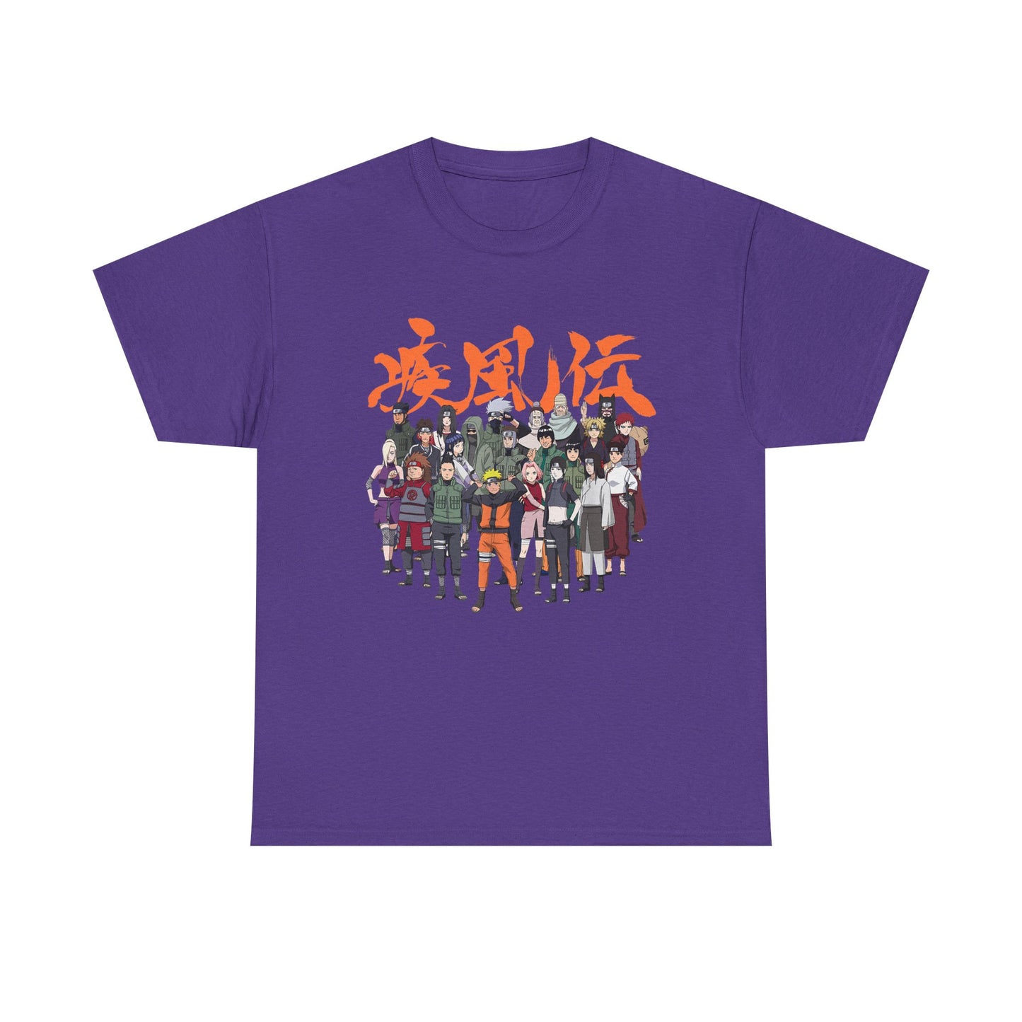 Anime Heroes Unisex Heavy Cotton Tee - Perfect for Fans and Casual Wear