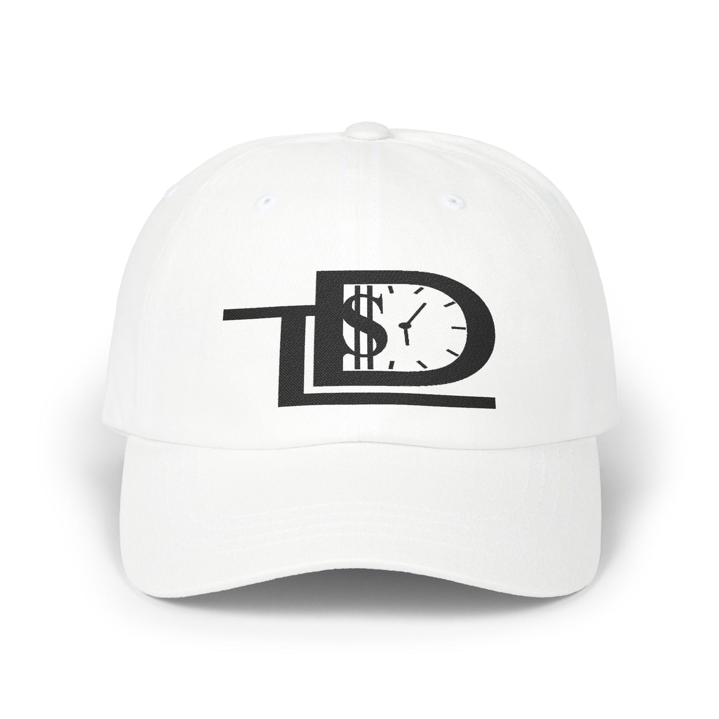 Classic Dad Cap with Dollar Clock Design | Trendy Unisex Hat, Gift for Father's Day, Stylish Everyday Accessory, Adjustable Cap