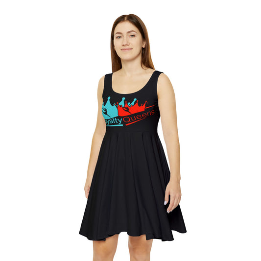 Women's Skater Dress – Royalty Queens Design, Casual Dress, Summer Outfit, Birthday Gift, Celebration Wear