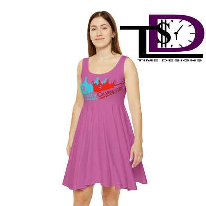 Royalty Queens Women's Skater Dress, Fun Summer Dress, Stylish Outfit for Parties, Birthday Gift, Fashionable Tween Dress