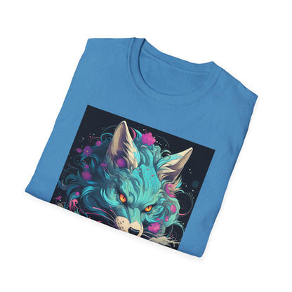 Mystical Wolf T-Shirt | Unisex Softstyle Tee, Fantasy Apparel, Gift for Nature Lovers, Unique Statement Shirt, Casual Fashion