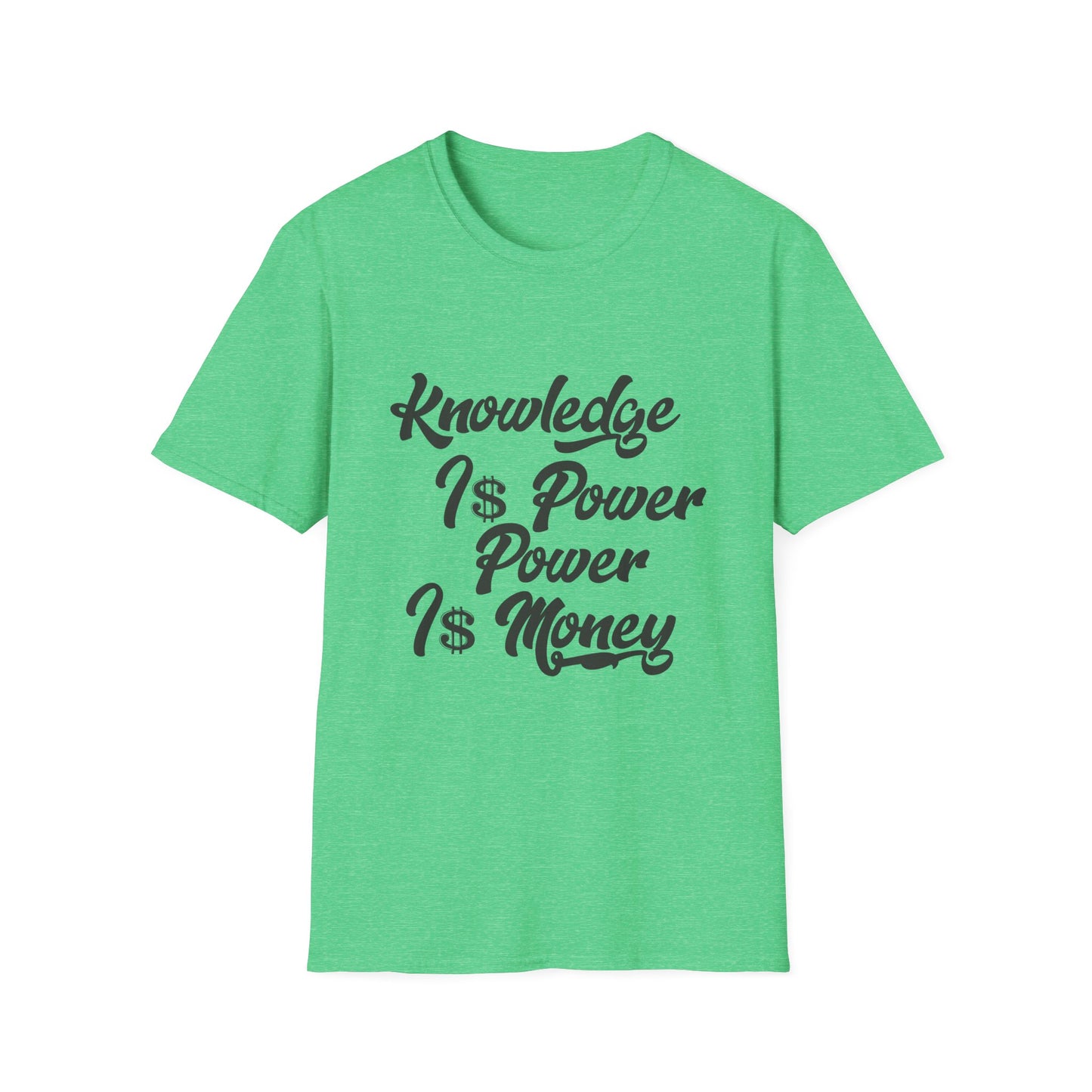 Knowledge Is Power Unisex Softstyle T-Shirt - Stylish Motivational Tee