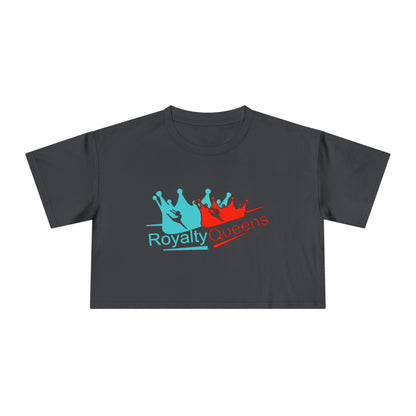 Royalty Queens Women's Crop Tee - Stylish Summer Top, Perfect Gift for Birthdays, Group Events, or Casual Outings