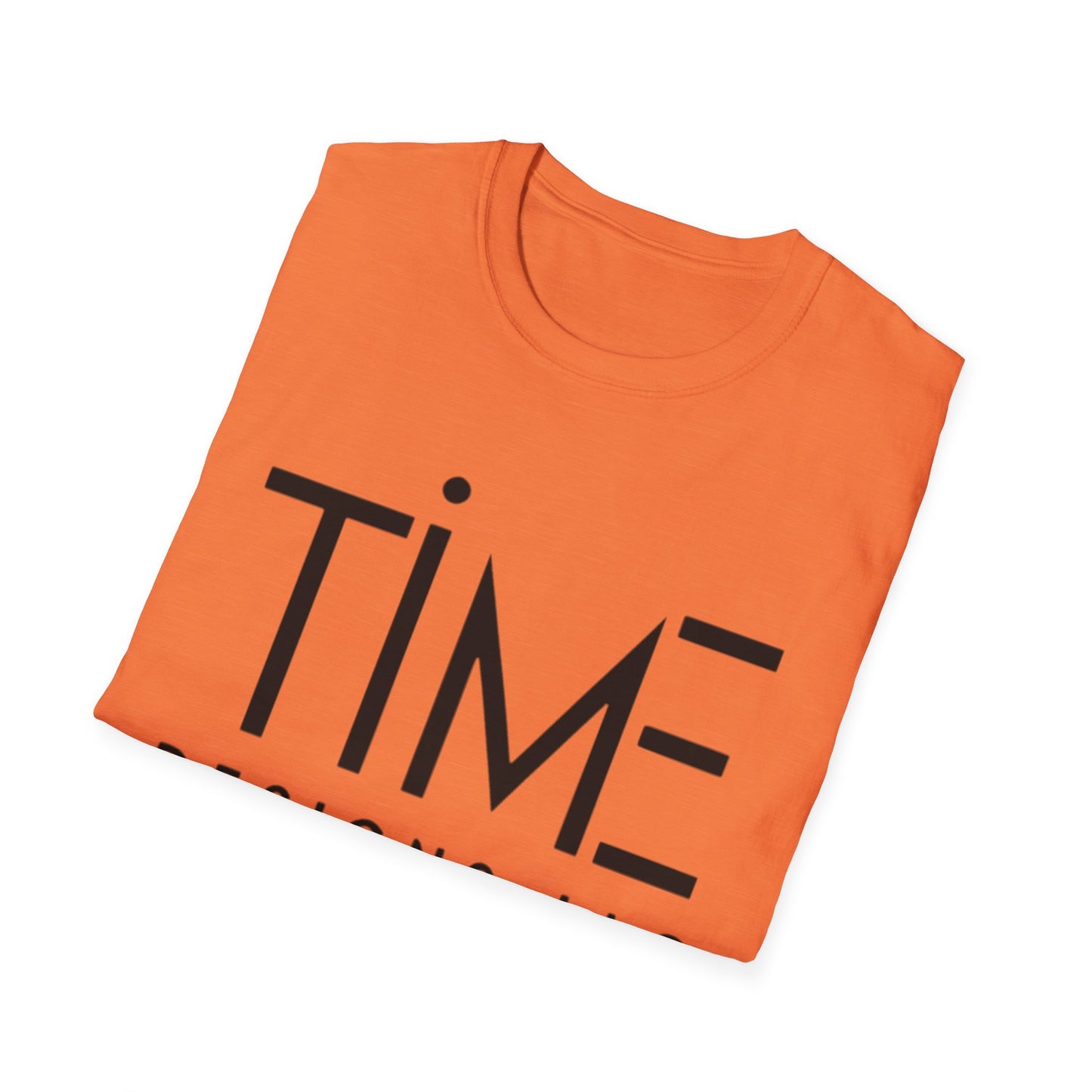 Minimalist Time Design Unisex T-Shirt, Casual Wear, Gift for Him/Her, Everyday Style, Graphic Tee, Modern Apparel