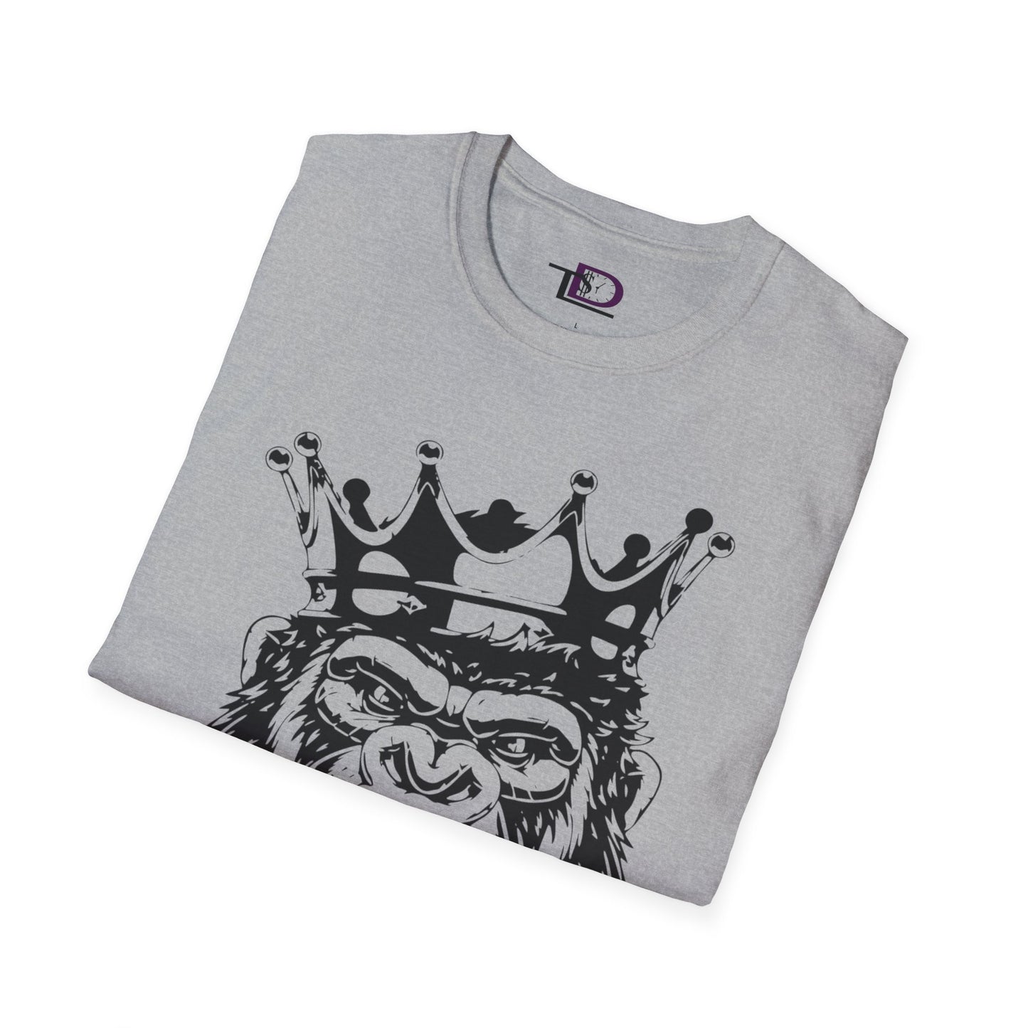 King Status Gorilla T-Shirt | Unisex Softstyle Tee for Casual Wear