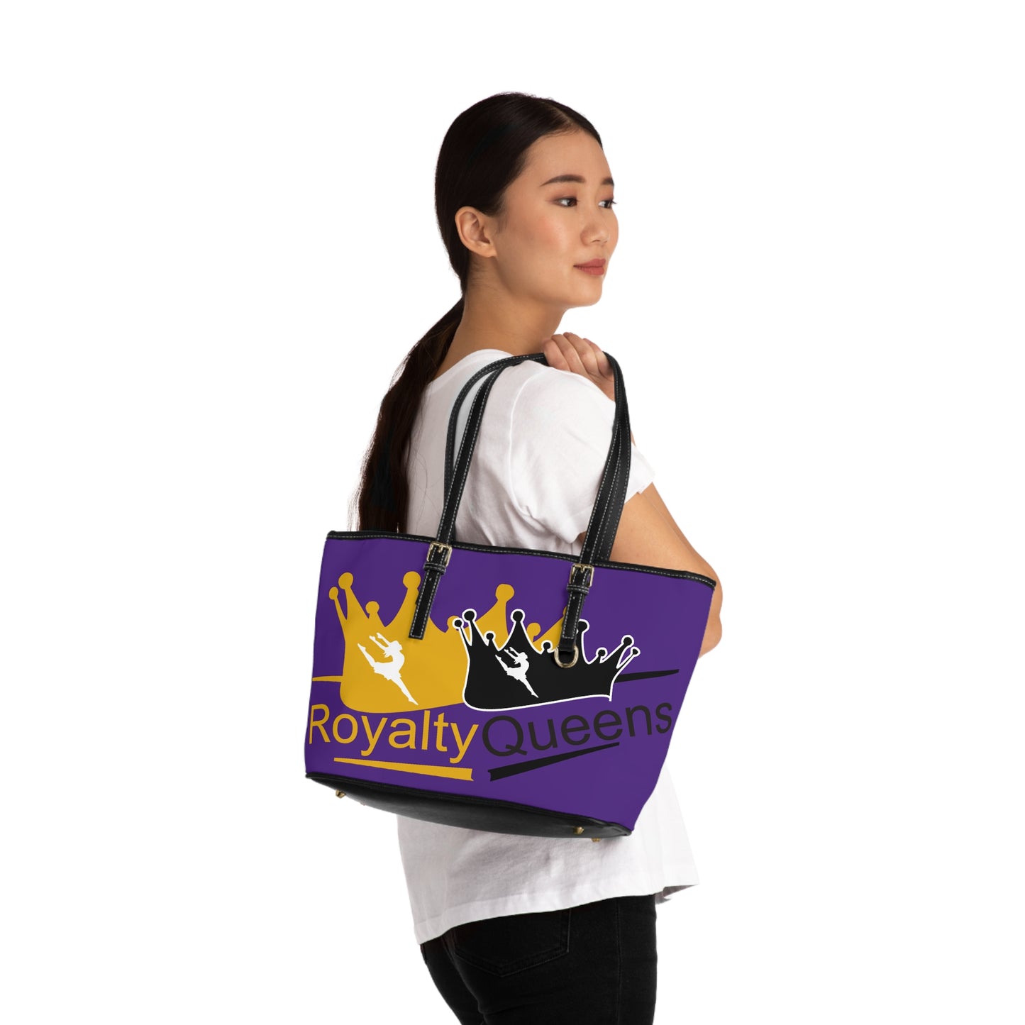 Royalty Queens PU Leather Shoulder Bag | Stylish Tote for Colorful Outings, Gifts for Queens, Fashion Accessory, Daily Use Bag