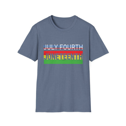 Juneteenth and July Fourth Celebration T-Shirt, Unisex Tee for Summer, Events, Independence Day, African American Heritage
