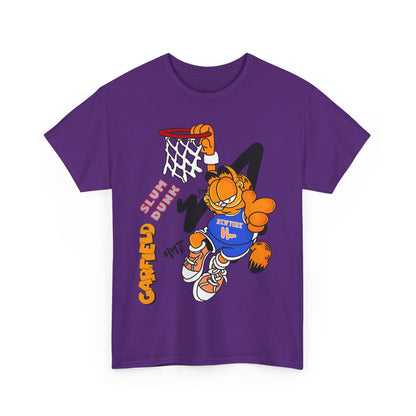 Garfield Basketball Unisex Heavy Cotton Tee - Fun Streetwear for Cat Lovers