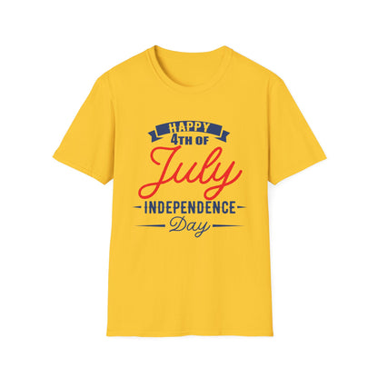 Happy 4th of July Unisex T-Shirt, Independence Day Tee, Summer Celebration Shirt, Patriotic Apparel, Casual Festival Wear