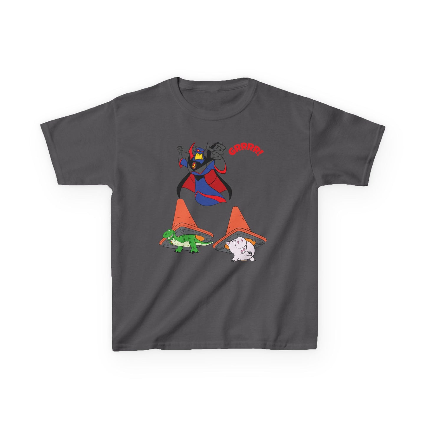 Kids Cartoon Battle Tee - Fun & Unique Grrr! Design