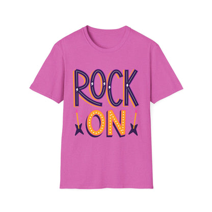 Rock On Unisex T-Shirt, Music Lover's Tee, Concert Outfit, Gift for Musicians, Fun Casual Wear
