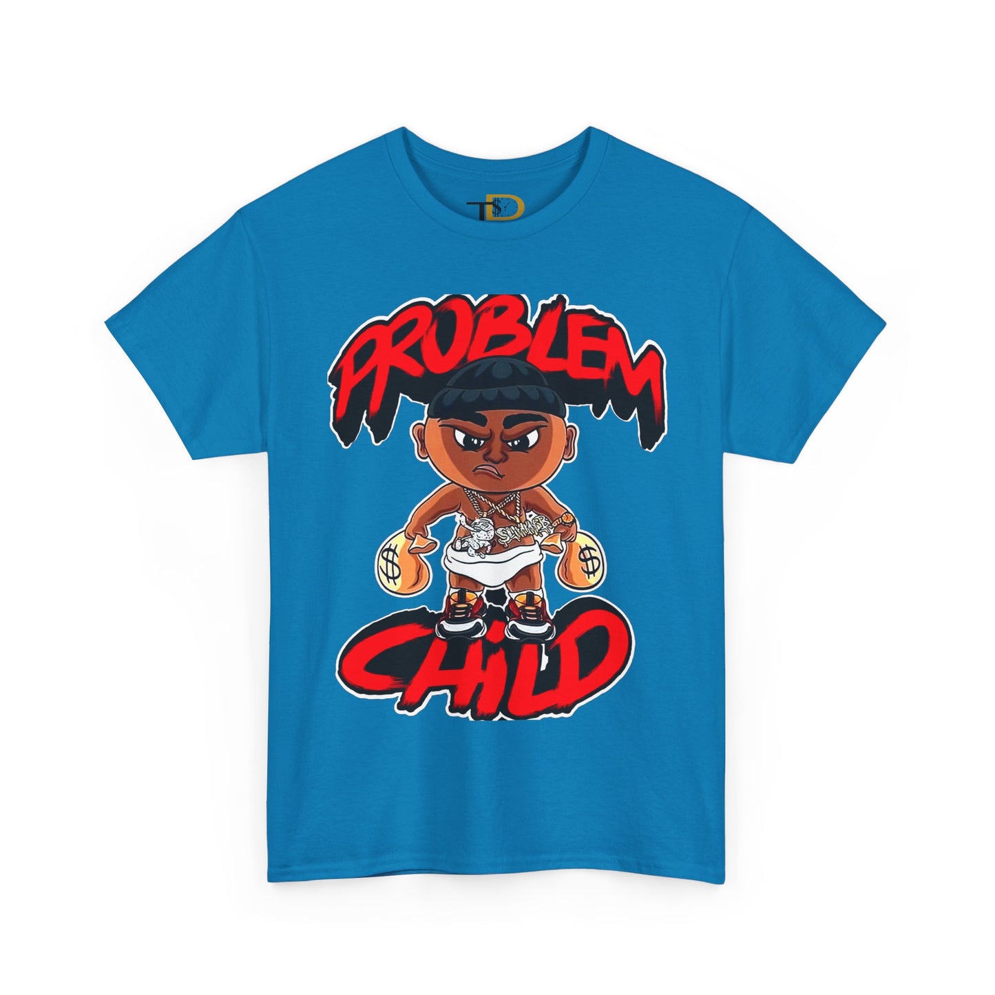 Problem Child Unisex Heavy Cotton Tee - Bold Graphic for Streetwear Lovers