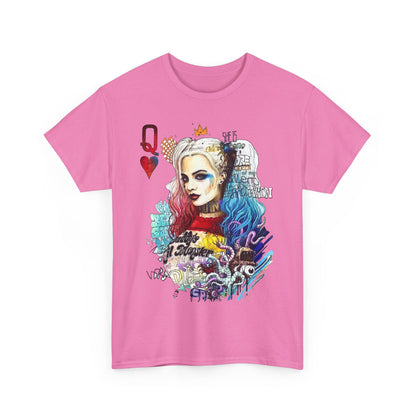 Harley Quinn Inspired Unisex Heavy Cotton Tee - Bold Graphic Design