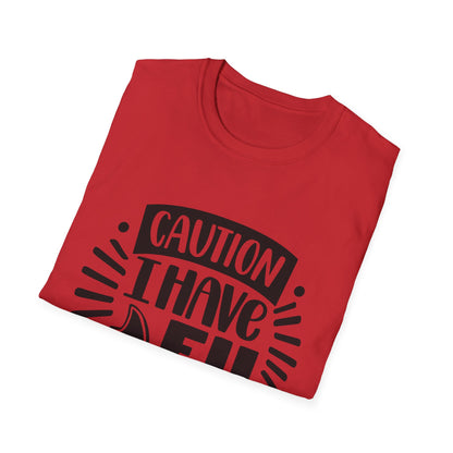 Caution: I Have No Filter Unisex Softstyle T-Shirt - Fun and Quirky Graphic Tee for Casual Wear