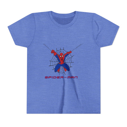 Spider-Man Youth Short Sleeve Tee - Fun Graphic Tee for Kids, Superhero Shirt, Birthday Gift, Comic Theme Apparel, Playtime Wear