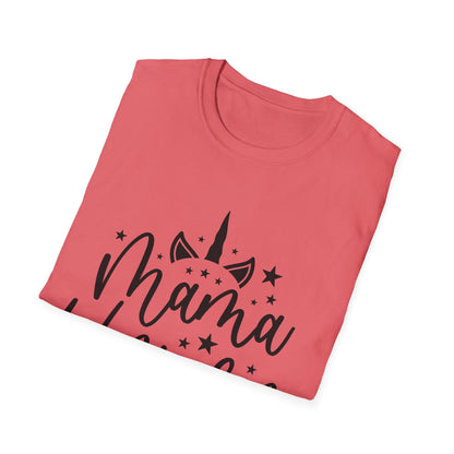 Mama Unicorn Unisex Softstyle T-Shirt – Perfect Gift for Moms, Magical Occasions & Everyday Wear