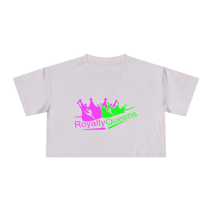 Royalty Queens Women's Crop Tee | Fun, Trendy Shirt for Celebrations, Gifts, Parties, Everyday Wear, Self-Expression