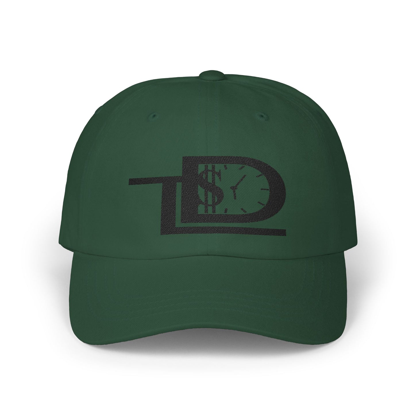 Classic Dad Cap with Dollar Clock Design | Trendy Unisex Hat, Gift for Father's Day, Stylish Everyday Accessory, Adjustable Cap