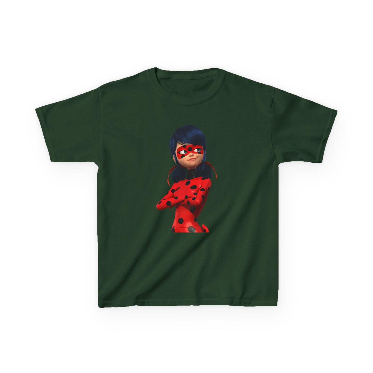 Cool Ladybug Superhero Kids Heavy Cotton Tee | Fun and Playful Design for Young Heroes