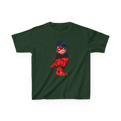 Cool Ladybug Superhero Kids Heavy Cotton Tee | Fun and Playful Design for Young Heroes