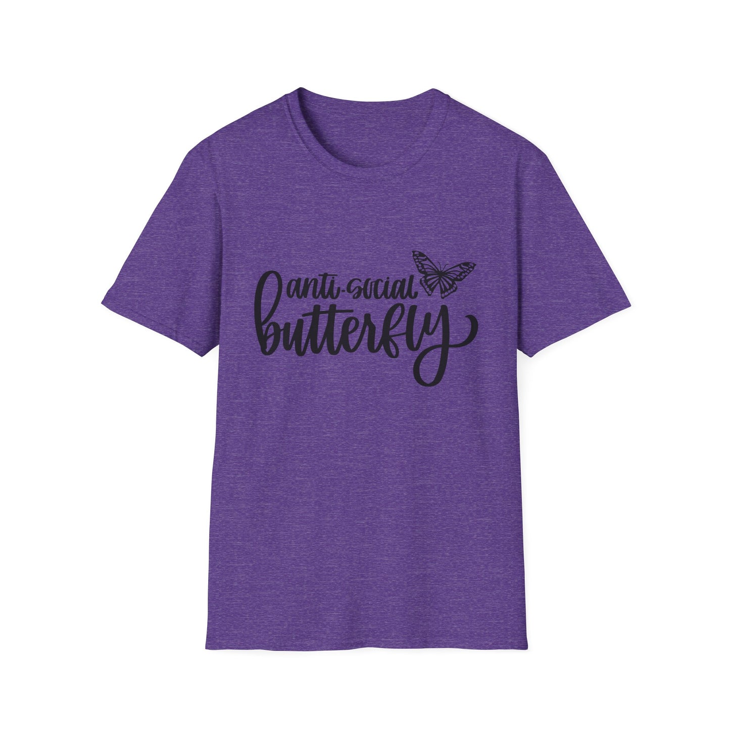 Anti-Social Butterfly Unisex Softstyle T-Shirt - Perfect for Introverts