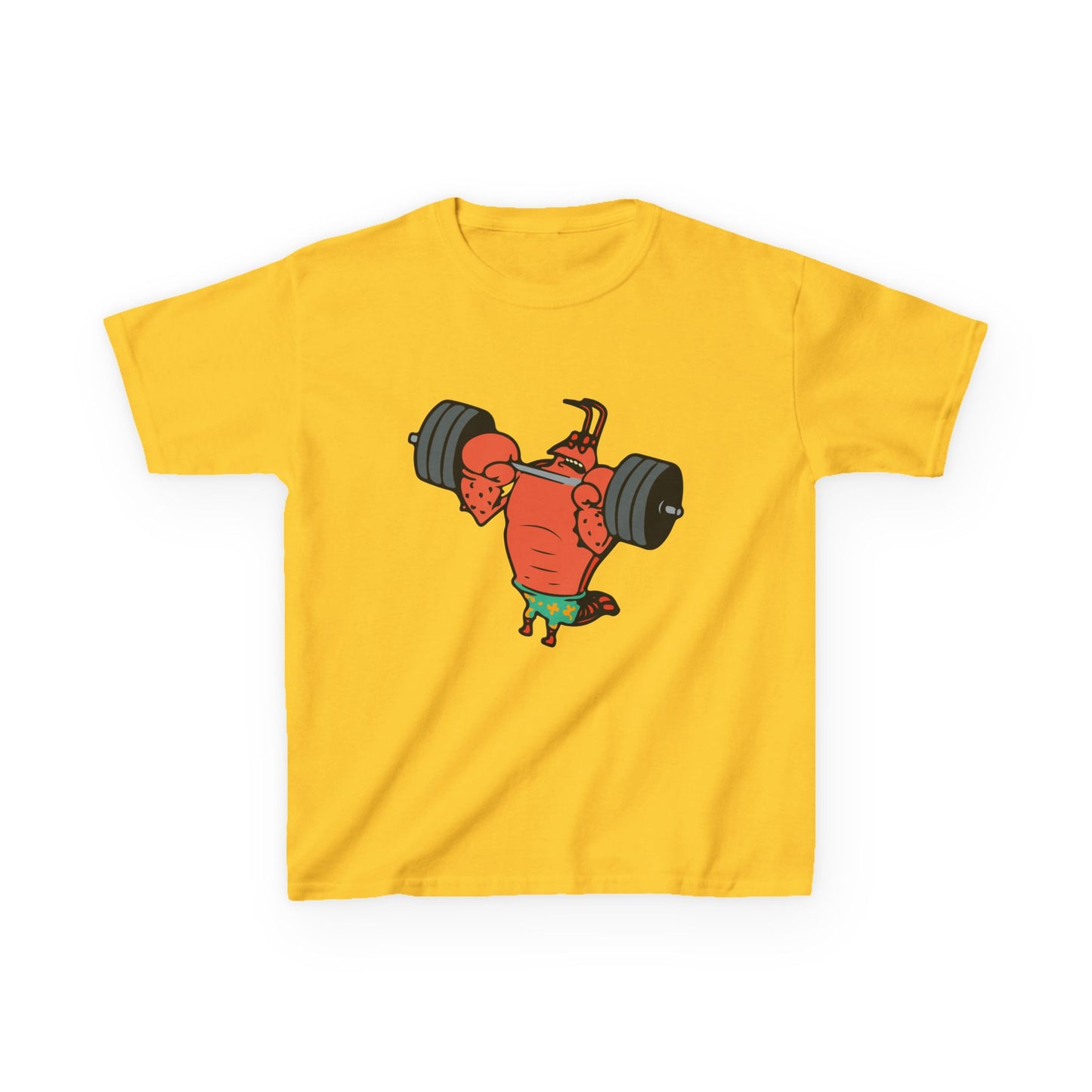 Kids Fitness Lobster Tee, Funny Kids T-Shirt, Gym Humor Tee, Nautical Theme Shirt, Gift for Young Athletes