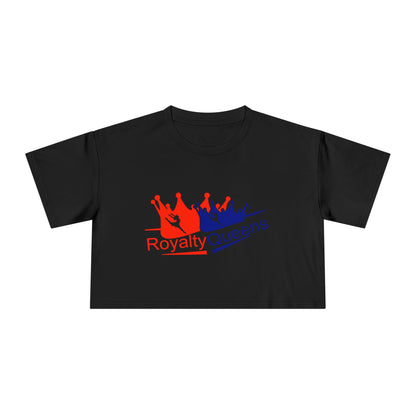 Royalty Queens Crop Tee - Stylish Women's Top, Gift for Queens, Birthday Apparel, Fashion Crop Shirt, Celebratory Tee
