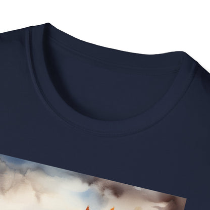 Autumn Scarecrow T-Shirt - Cozy Fall Tee, Pumpkin Patch Shirt, Halloween Apparel, Harvest Festival Gear, Unisex Seasonal Top