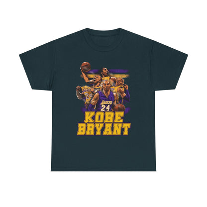 Kobe Bryant Tribute Unisex Heavy Cotton Tee - Basketball Legend Shirt