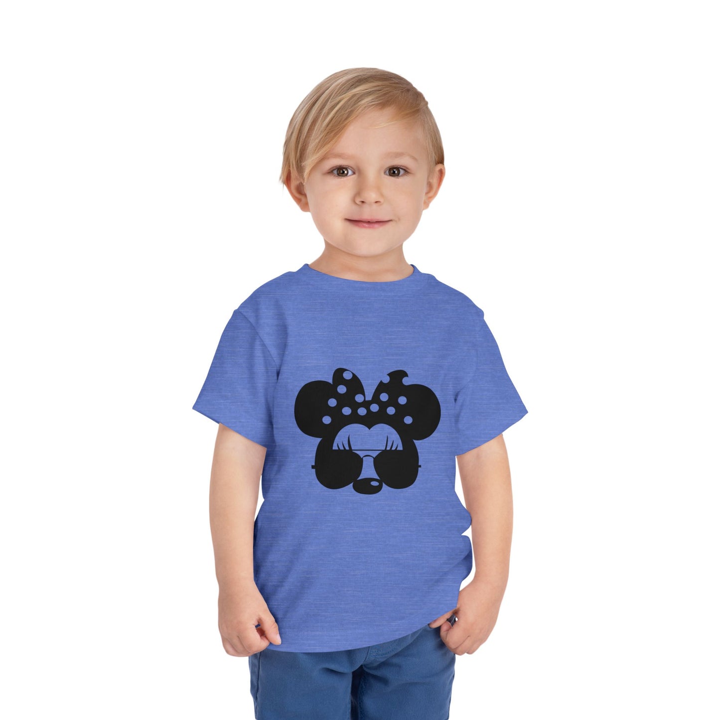 Cute Toddler Tee with Sunglasses Minnie Design, Kids Fashion, Summer Outfit, Birthday Gift, Playdate Shirt