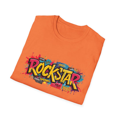 Rockstar Graphic Unisex T-Shirt, Music Lover Gift, Festival Wear, Cool Casual Tee, Birthday Present, Unisex Softstyle Shirt