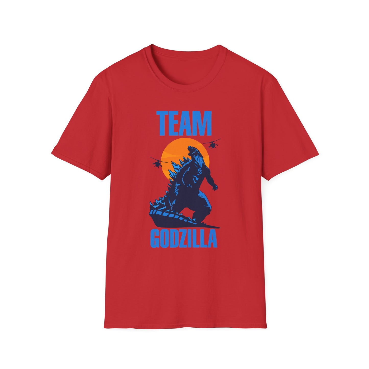 Team Godzilla Unisex Softstyle T-Shirt – Comfortable Graphic Tee for Movie Fans