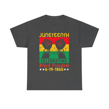 Juneteenth Celebration Tee, Unisex Cotton Shirt, Black Freedom T-Shirt, 6-19-1865 Heritage Top, Summer Festival Apparel, History Shirt