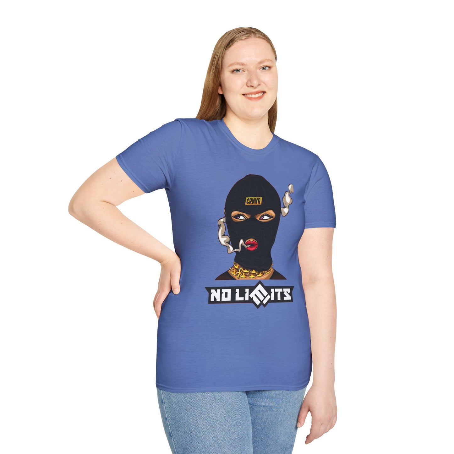 Unisex Softstyle T-Shirt - No Limits Graphic Tee for Bold Individuals