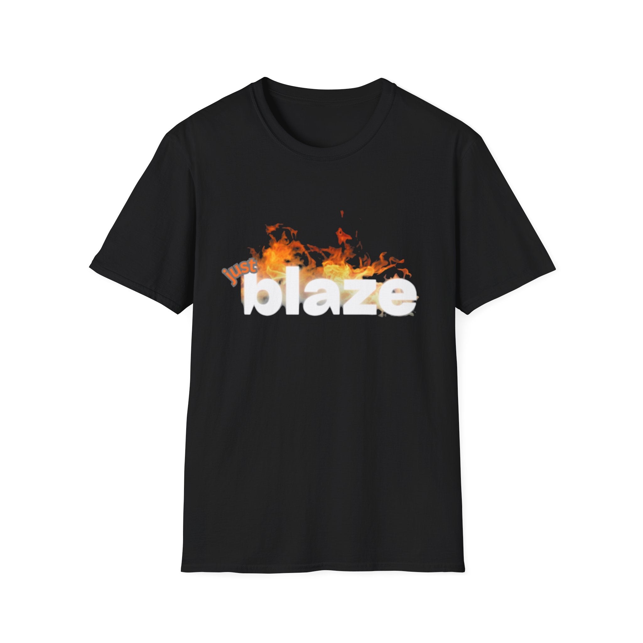 "Blaze" Unisex Softstyle T-Shirt | Fire Graphic Tee | Casual Fire Lover's Shirt, Gift for Friends, Summer Wear, Party Outfit