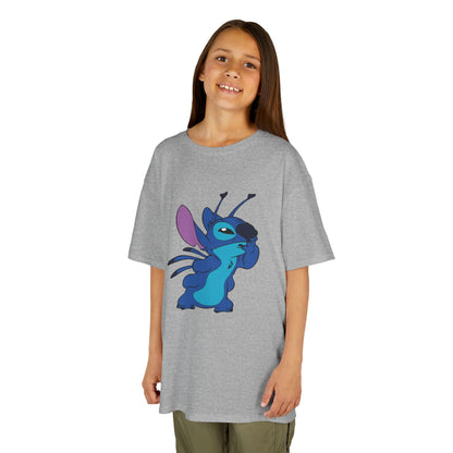 Kids Cotton Tee - Cute Stitch Design for Fun Adventures