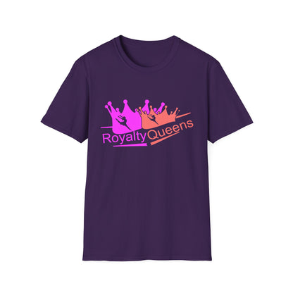Royalty Queens Unisex Softstyle T-Shirt - Comfortable Casual Tee for Women, Birthday Gift, Queen Vibes, Party Wear, Empowerment Shirt