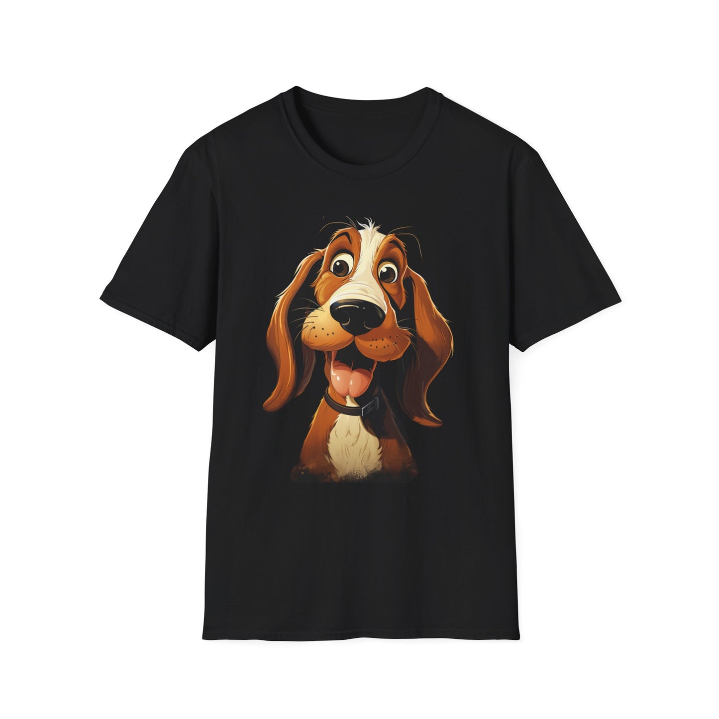 Playful Dog Graphic T-Shirt - Unisex Softstyle Tee for Dog Lovers