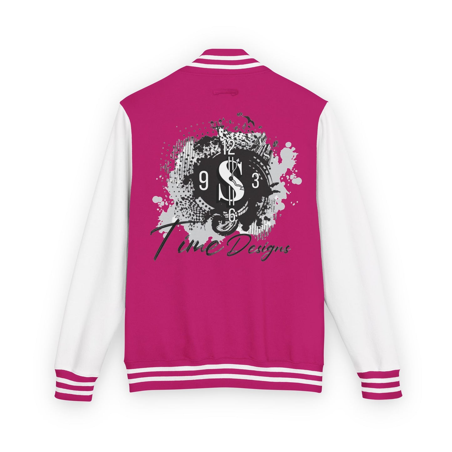 Trendy Unisex Heavyweight Letterman Jacket with Art Design