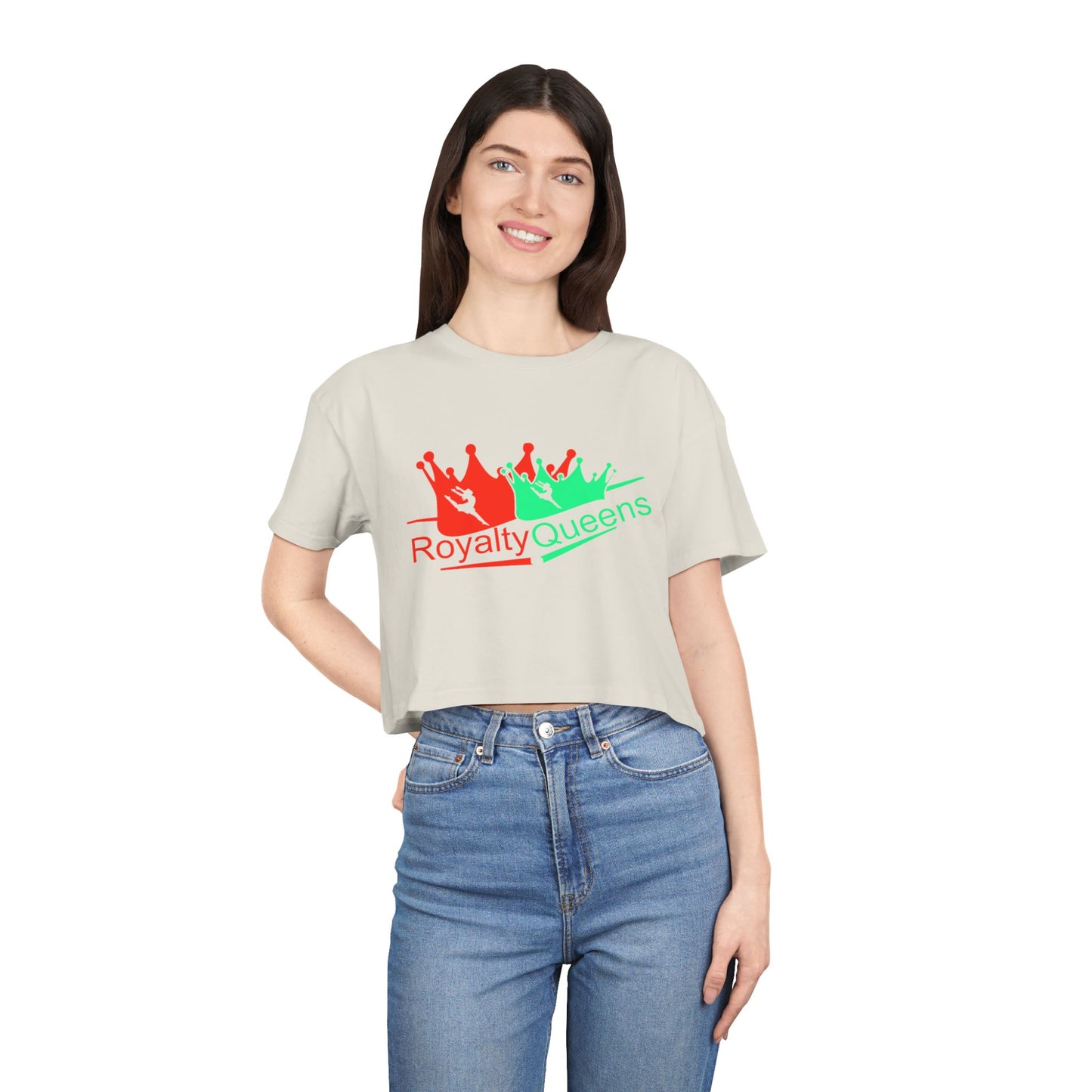 Royalty Queens Cropped Tee - Fun Style, Perfect for Celebrations, Birthdays, Casual Wear, Self-Love, Women's Fashion