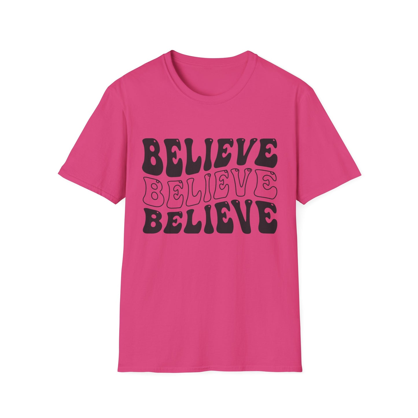Believe Graphic Tee - Unisex Softstyle T-Shirt, Inspirational Shirt, Motivational Gift, Casual Wear, Everyday Style